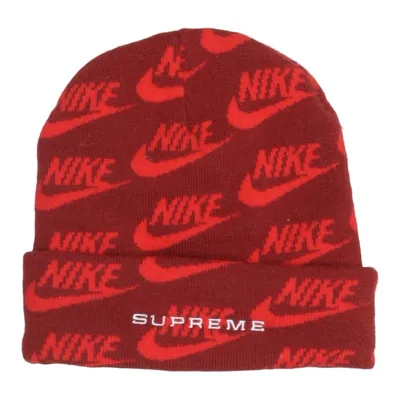 Beaniehue (Rød) fra Nike x Supreme Akryl, Elastan, Polyamid