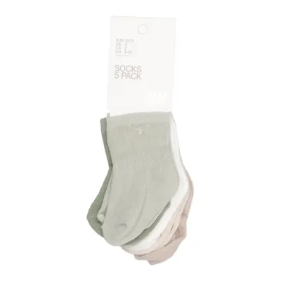 Socks (Green, Beige, Brown) from H&M Cotton, Elastane, Polyamide