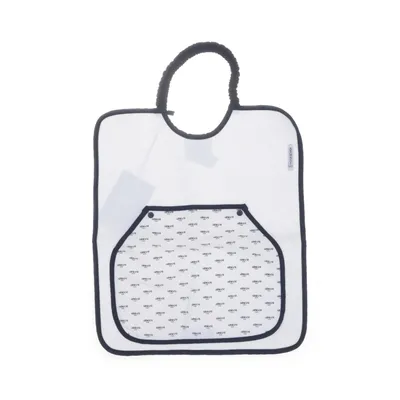 Bib (White, Black) from Armani Baby