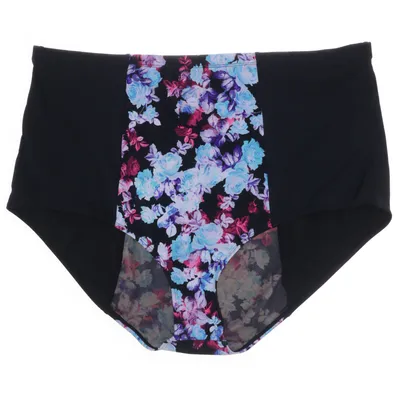 Bikini broekje (Zwart, Meerkleurig) van Torrid Elastaan, Nylon