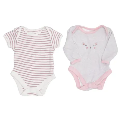 Romper (Grijs, Roze) van George Katoen