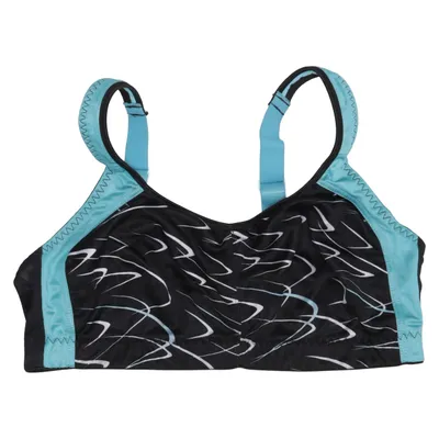 Sports bra (Black, Turquoise, White) from Nice Size Elastane, Polyamide