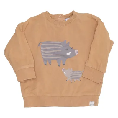 Sweatshirt (Brown) from Lindex Baby Cotton, Elastane