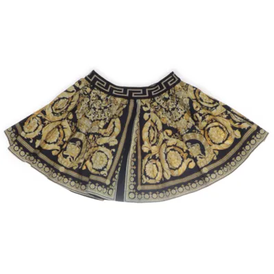 Nederdel (Sort, Gul) fra Versace Elastan, Polyamid, Polyester