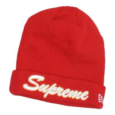 Beanie (Rood) van Supreme x New Era Acryl