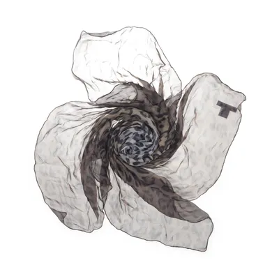 Scarf (Brun, Flerfärgad) från Valentino Silke