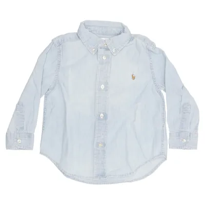 Buttondownskjorte (Blå) fra Ralph Lauren Bomuld