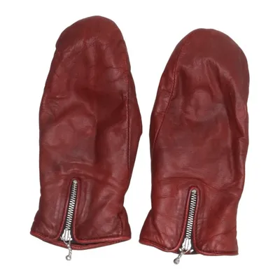 Leather mittens (Red) from Gaucho