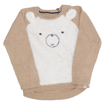 Sweater (Beige, White) from Mothercare Cotton, Polyester