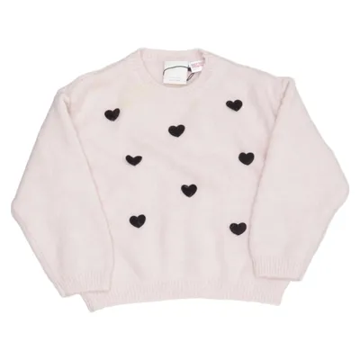 Strickpullover (Pink, Schwarz) von Zara Acryl, Polyamid, Polyester, Wolle