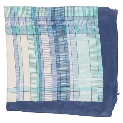 Neckerchief (Blue, White, Multicolored) from Gino Marini Silk