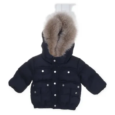 Down jacket (Black) from Dolce & Gabbana Junior Down, Feather, Fur, Polyester