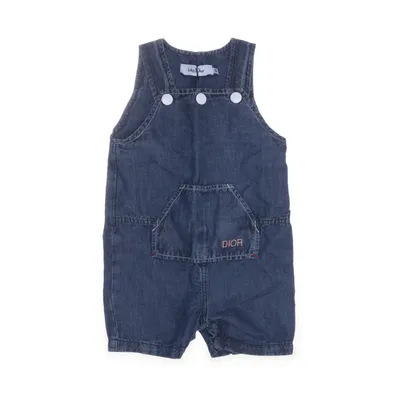 Hängselshorts (Blå) från Baby Dior Bomull, Linne