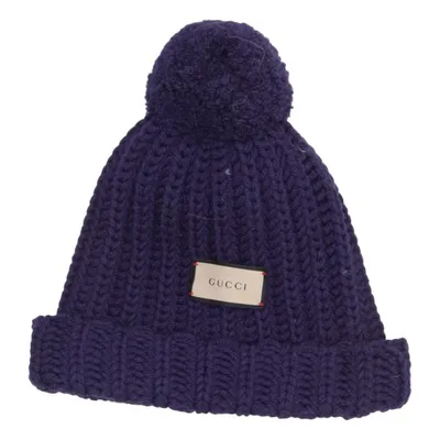 Pompon muts (Lila) van Gucci Polyester, Wol