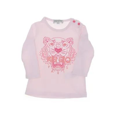 Långärmad t-shirt (Rosa) från Kenzo Kids Bomull, Elastan