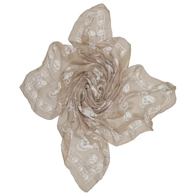 Châle (Skull) de Alexander McQueen Soie