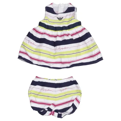 Set (White, Blue, Multicolored) from Armani Baby Cotton, Polyamide, Polyester