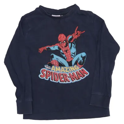 Long sleeve T-shirt (Blue) from Marvel Comics Cotton