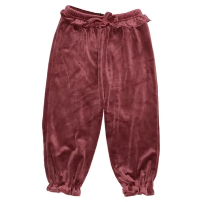 Joggingbroek (Rood) van Little Katoen, Elastaan