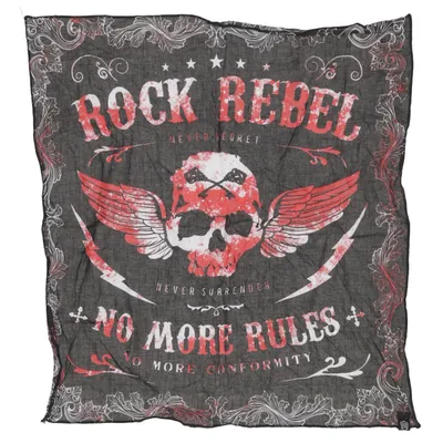 Zakdoek (Zwart, Rood, Wit) van Rock Rebel