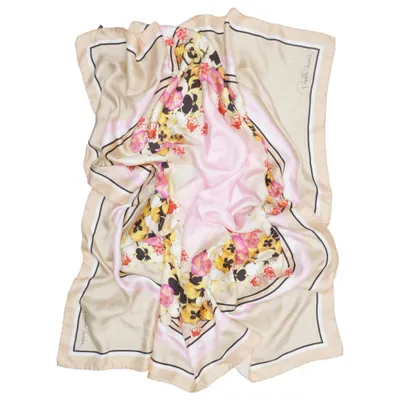 Shawl (Beige, Pink, Multicolored) from Roberto Cavalli