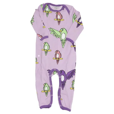 Barboteuse (Violet, Multicolore) de Småfolk Élasthane, Coton biologique