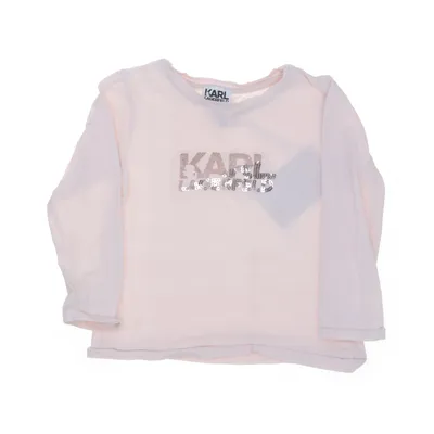 T-shirt à manches longues (Rose) de Karl Lagerfeld Kids