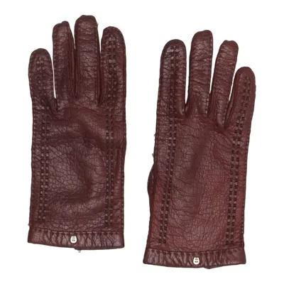 Leren handschoenen (Rood) van Aigner