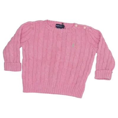 Strickpullover (Pink) von Ralph Lauren Baumwolle
