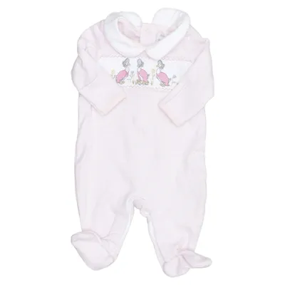 Rompers (Pink, White) from Jojo Maman Bébé Cotton