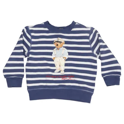 Sweatshirt (Bleu, Blanc) de Polo Ralph Lauren Coton, Polyester
