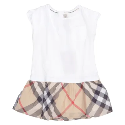 Robe (Blanc, Beige, Multicolore) de Burberry Coton