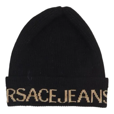 Beaniemössa (Svart, Guldfärgad) från Versace Jeans Couture Acetat