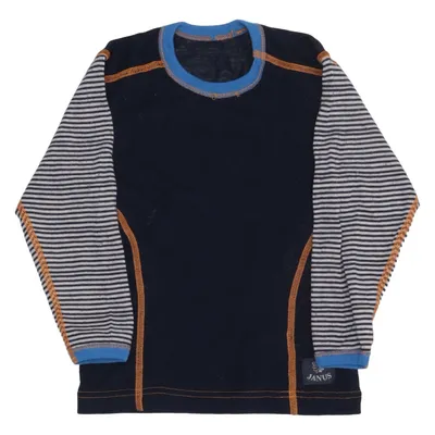 Base layer shirt (Blue, Gray, Orange) from Janus Merino wool