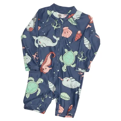 UV-kläder (Blå, Flerfärgad) från Lindex Baby Elastan, Polyester