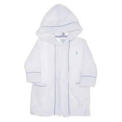 Bathrobe (White, Blue) from Ralph Lauren Cotton