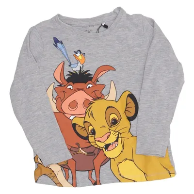 Long sleeve T-shirt (Gray) from Name It Cotton, Elastane, Viscose