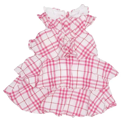 Kjole (Pink, Hvid) fra Burberry Bomuld
