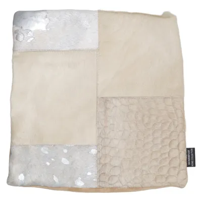 Cushion cover (Beige, Gray) from Skinnwille Leather