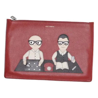 Sac pochette (Rouge, Multicolore) de Dolce & Gabbana