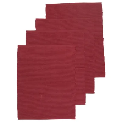 Placemat (Rood) van Sinus Katoen