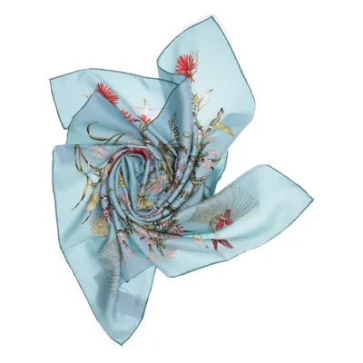Sjaaltje (Blauw, Meerkleurig) van Gucci Zijde