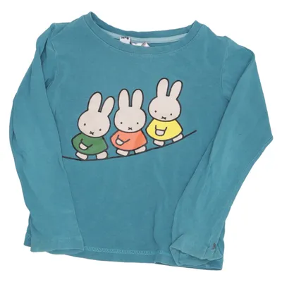 T-shirt à manches longues (Bleu, Multicolore) de Miffy Coton, Élasthane