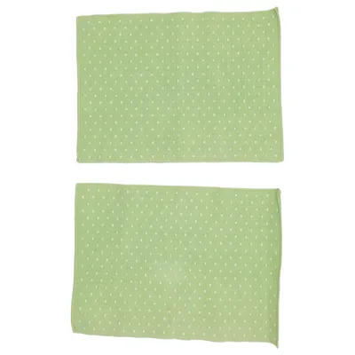 Tafelkleed (Wit, Groen) Katoen