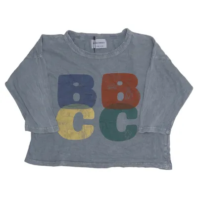 Langarmshirt (Grau, Mehrfarbig) von Bobo Choses Bio-Baumwolle