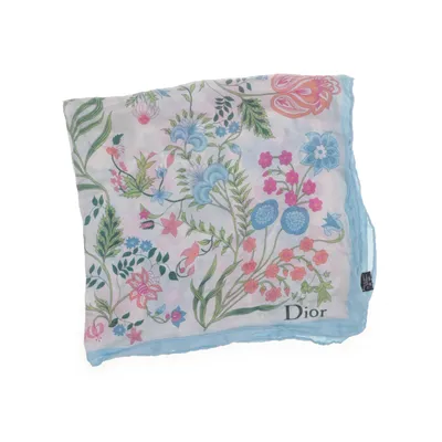 Halsdoek (Blauw, Meerkleurig) van Dior Zijde