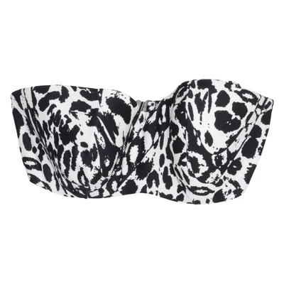 Bikini top (Sort, Hvid) fra Figleaves Elastan, Polyamid
