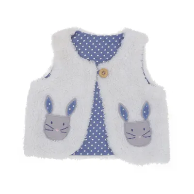 Vest (Blå, Hvid, Grå) fra Baby Boden Bomuld, Polyester