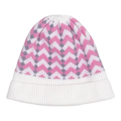 Bonnet (Blanc, Rose, Gris) de Kid Laine de mouton