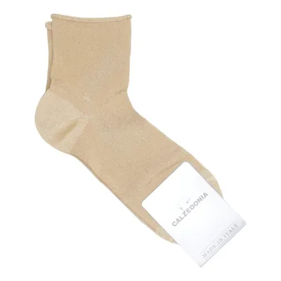 Socks (Glitter Oro) from Calzedonia Elastane, Metallic fiber, Polyamide, Viscose